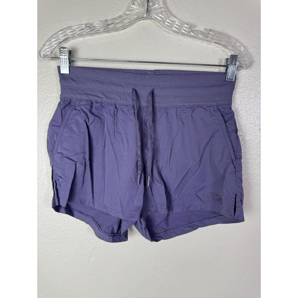 The North Face Womens Purple Active Shorts Drawstring Size XS Athleisure Hiking